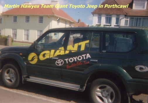 {Hawzees Jeep parked in Porthcawl when he went hiking for the day!}